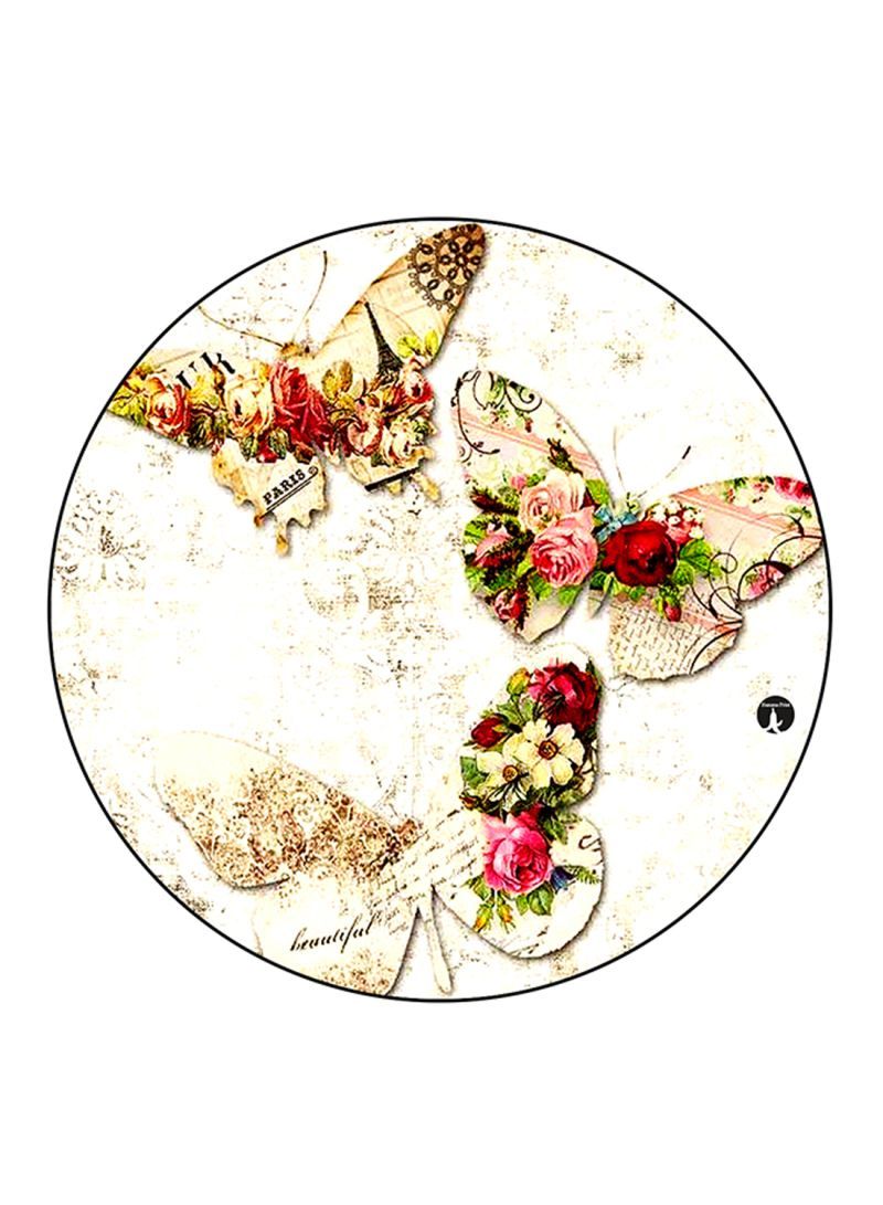 Butterflies Printed Mouse Pad Multicolour
