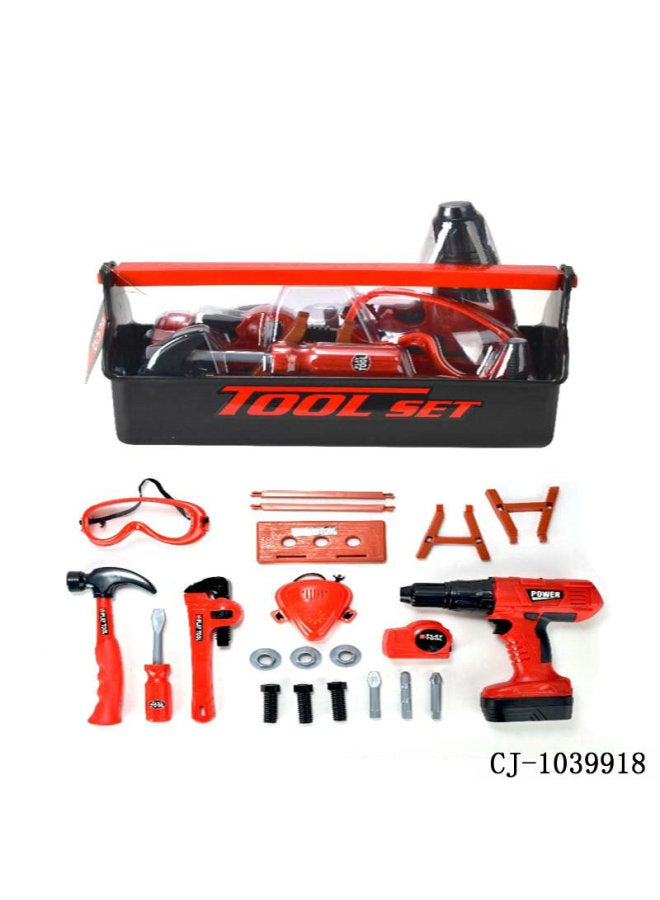 Handset Toy Set Baby Screwdriver Electric Drill Electric Saw Maintenance Simulation Tool-Color:CJ-1039922 - Image 5