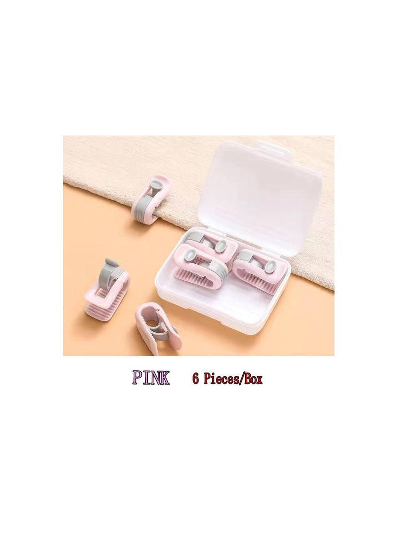 18-Pieces Non-slip Plastic Quilt Blanket Clip,Duvet Quilt Clips Blankets Fastener Clip,Mix Three Colours - Image 5
