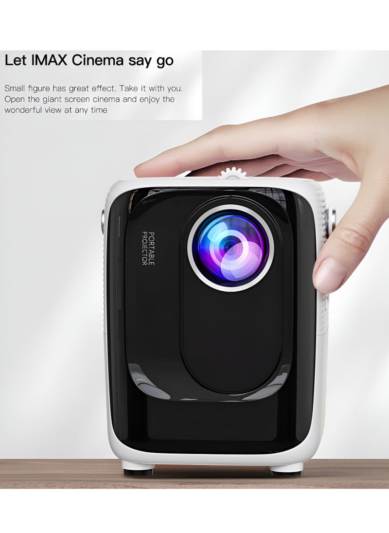 BORTONY Mini Projector S10 5G WiFi Portable Video Projector 1920x1080P Smart Multimedia Projector 8000 Lumens Bluetooth Home Theater Cinema Movie Projector Support Bluetooth WIFI USB SD Card  - Image 2