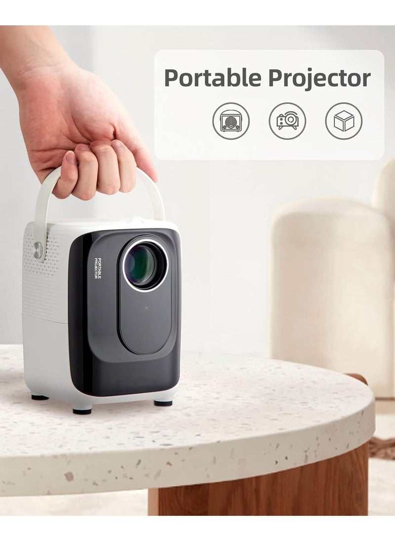 BORTONY Mini Projector S10 5G WiFi Portable Video Projector 1920x1080P Smart Multimedia Projector 8000 Lumens Bluetooth Home Theater Cinema Movie Projector Support Bluetooth WIFI USB SD Card  - Image 4