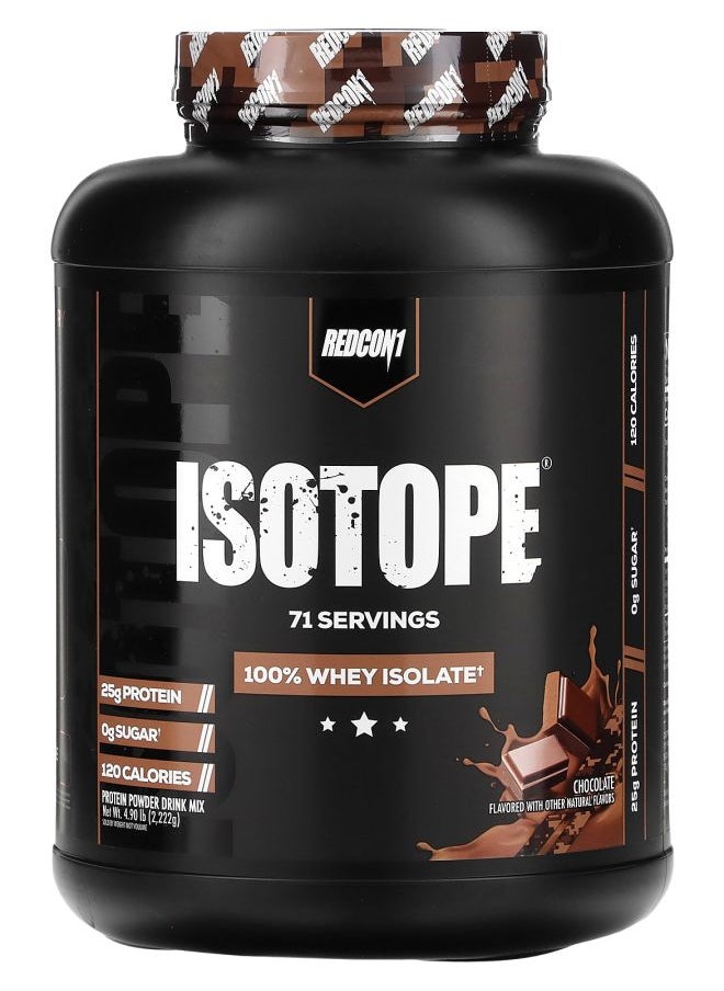 REDCON1 Isotope 100% Whey Isolate Chocolate 4.9 lb (2222 g) 