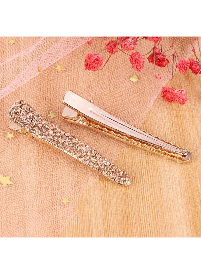 لوف بي بي 12 قطعة حجر الراين التمساح مقاطع الشعر يتوهم كريستال منقار البط مقاطع الشعر للنساء الفتيات أدوات تصفيف الشعر اكسسوارات - Image 2