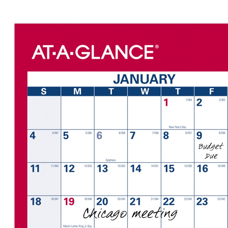 AT-A-GLANCE 2026 Erasable Calendar, Dry Erase Wall Planner, 36" x 24", Large, Vertical-Horizontal, Reversible (PM26B2826) - Image 4