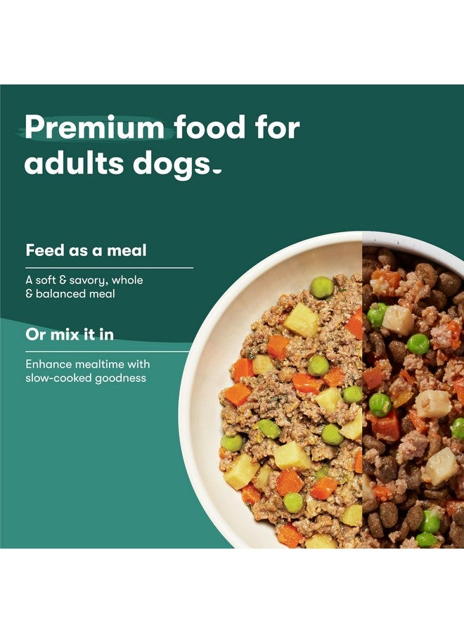 جينكس طعام الكلاب الرطب جينكس بيف، ممزوج بطعام الكلاب الجاف، مصنوع من لحم البقر والدجاج الحقيقيين، مرق العظام والأرز البني، بدون حشو، للجراء، البالغين، كبار السن، 9 أونصة، عبوة من 12 قطعة - Image 5