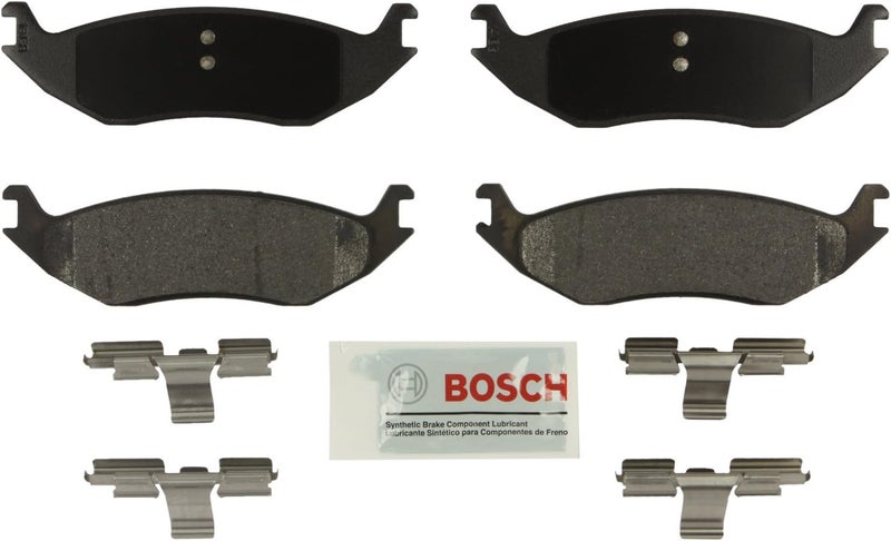 BOSCH BE967H Blue Semi-Metallic Disc Brake Pad Set with Hardware - Rear - Image 1