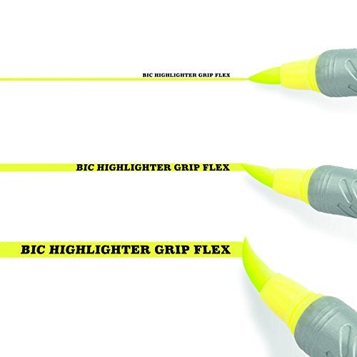 BIC Highlighters Flex Assorted Fluorescent Colours 4 Pack - Image 4
