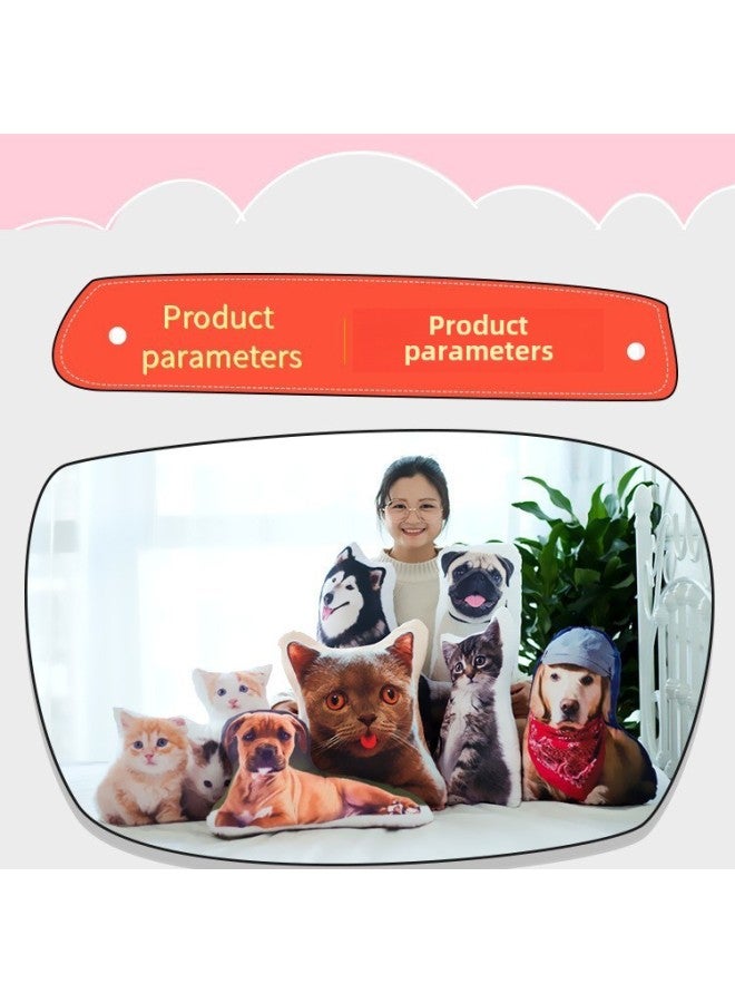 Animal Pet Gift Special-shaped Pillow LOGO Creative Pillow To Map To Map Photos Adorable Pet Cat And Dog Special-shaped-Height:40cm Double-sided - Image 3