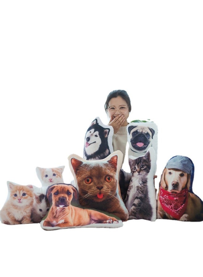Animal Pet Gift Special-shaped Pillow LOGO Creative Pillow To Map To Map Photos Adorable Pet Cat And Dog Special-shaped-Height:40cm Double-sided - Image 5