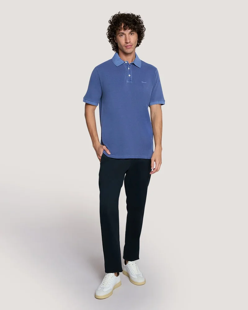 GANT  Gant Sunfaded Piqué Polo Shirt for Men | Best Price UAE