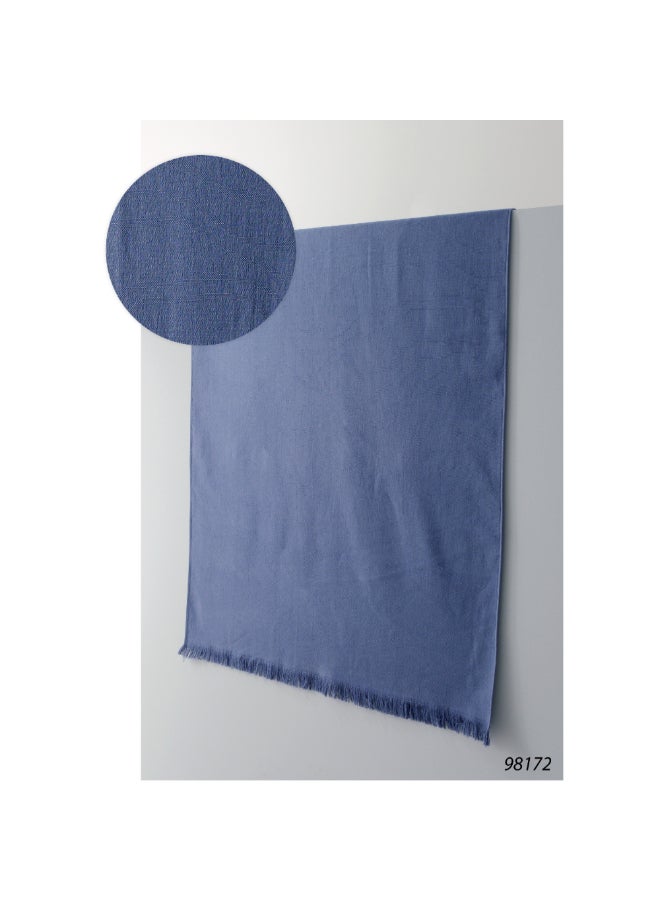 MTS Fringe Detail Terry Cotton Towel Navy 100 x 180 cm 185-24BLUE - Image 2