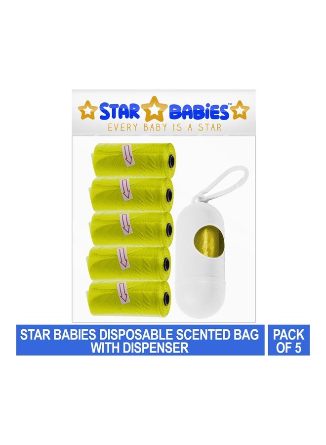 NIBEMINENT Disposable Scented Bag With Dispenser - Pack Of 5  - Image 2