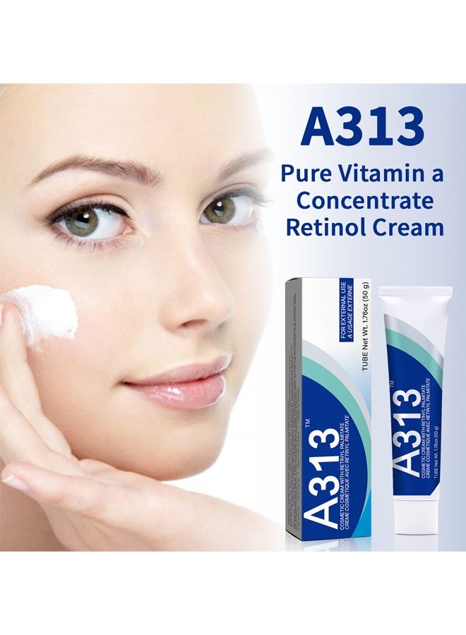 أيه313 A313 كريم الريتينول للوجه، علاج مضاد للشيخوخة، تفتيح البشرة وترطيبها، 50 جرام - Image 2