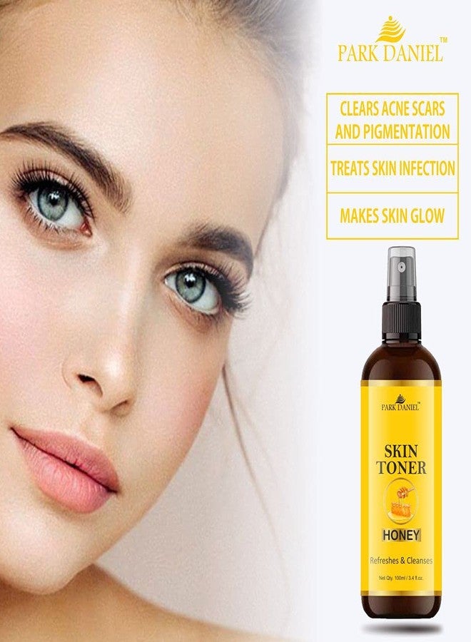 Park Daniel Pure & Natural Honey Skin Toner for Men & Women | Refreshing & Hydrating Facial Mist for Smooth, Glowing & Balanced Skin | Alcohol-Free Toner for Oily & Combination Skin (Pack of 3, 100 ml Each) - Image 5