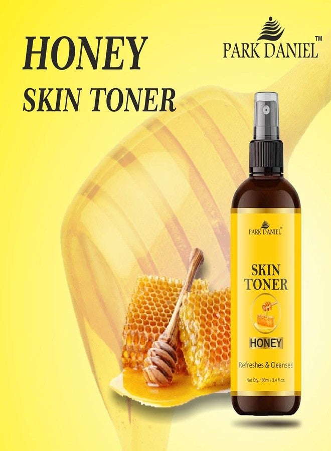 Park Daniel Pure & Natural Honey Skin Toner for Men & Women | Refreshing & Hydrating Facial Mist for Smooth, Glowing & Balanced Skin | Alcohol-Free Toner for Oily & Combination Skin (Pack of 3, 100 ml Each) - Image 2