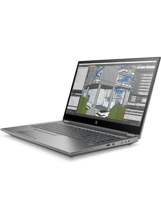 HP ZBook Fury 15 G7 محطة عمل متنقلة، معالج Intel Core i7-10750H، 512GB SSD، 32GB RAM، NVIDIA Quadro RTX 3000 6GB، شاشة FHD بحجم 15.6 بوصة، ويندوز 10 برو - أسود (مجددة)، درجة A، ضمان 6 أشهر - Image 2