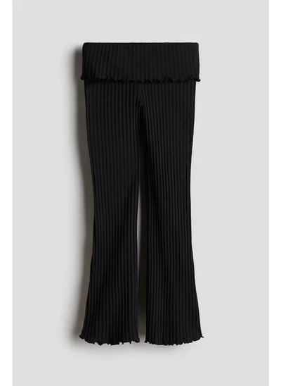 اتش اند ام Flared jersey trousers