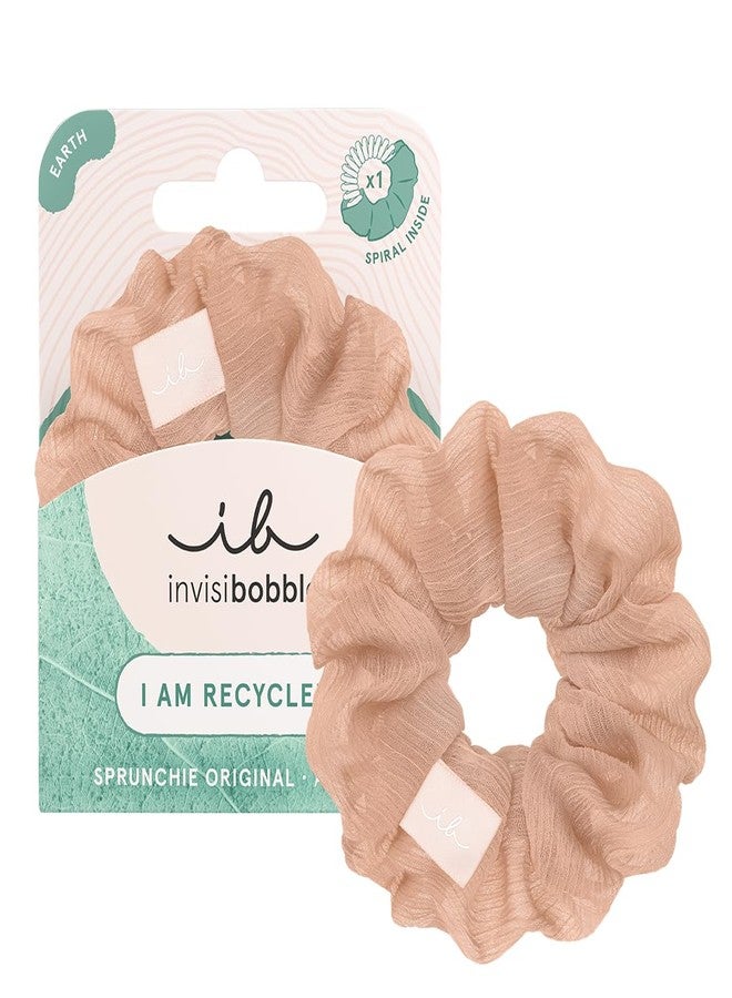 invisibobble EARTH SPRUNCHIE- Recycled Scrunchie- Recycled Hair Ties- Strong Hold All Day Long- 1 pc - Image 1
