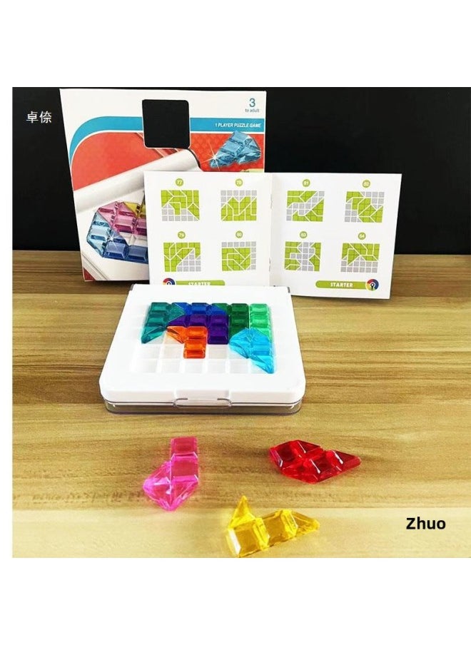Generic - Love Puzzle Colorful Puzzle Smart Portable Breakthrough Toy Desktop Battle Thinking Logic Board Game-Color:Love Spell + Magic Beads + Chess - Image 1