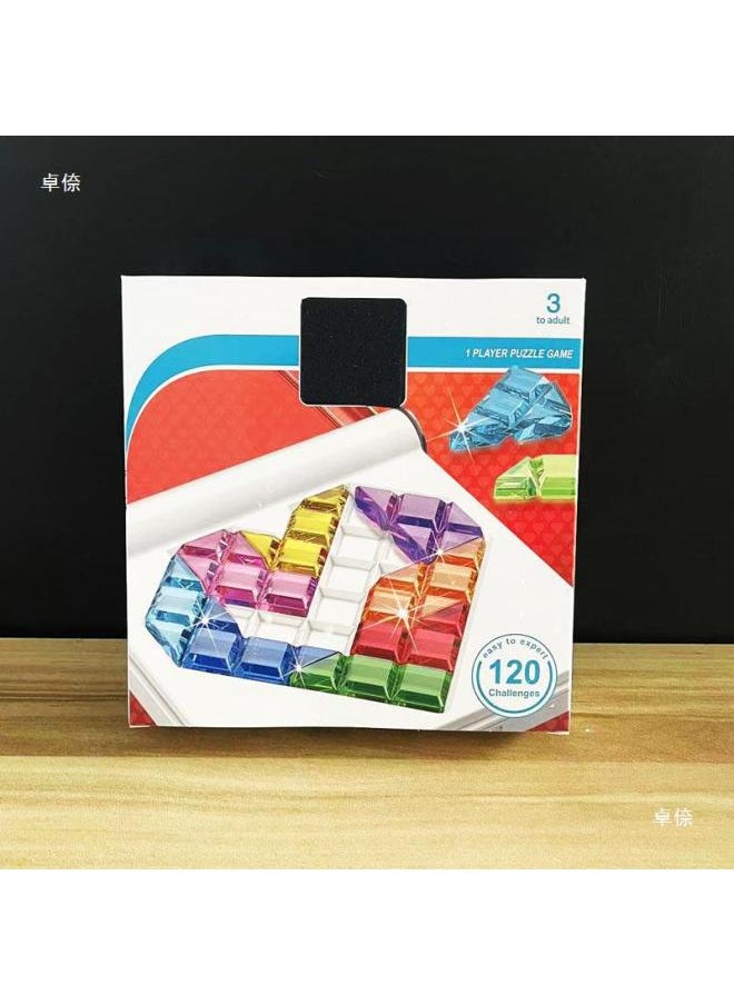 Generic - Love Puzzle Colorful Puzzle Smart Portable Breakthrough Toy Desktop Battle Thinking Logic Board Game-Color:Love Spell + Magic Beads + Chess - Image 1