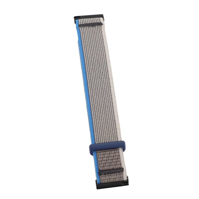 Sports Nylon Watch Strap Hook and Loop Fasteners 24mm Elastic Breathable Adjustable Replacement Watch Band for HR Baro for 7 9 D5i Orange Grey - Image 5