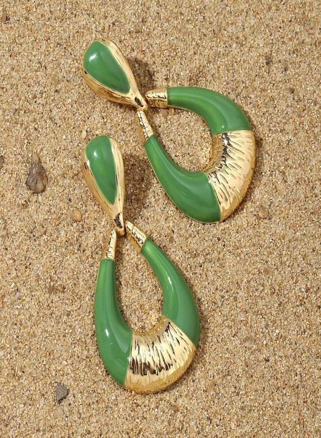 SALTY Anti Tarnish Gilded Drop Earrings Set for Women | Stylish Fashion Jewellery | Accessories for Girls | Minimal Jewelry | Ideal for Gifting | Marriage, Birthday | Gift for Valentine Day - Image 4