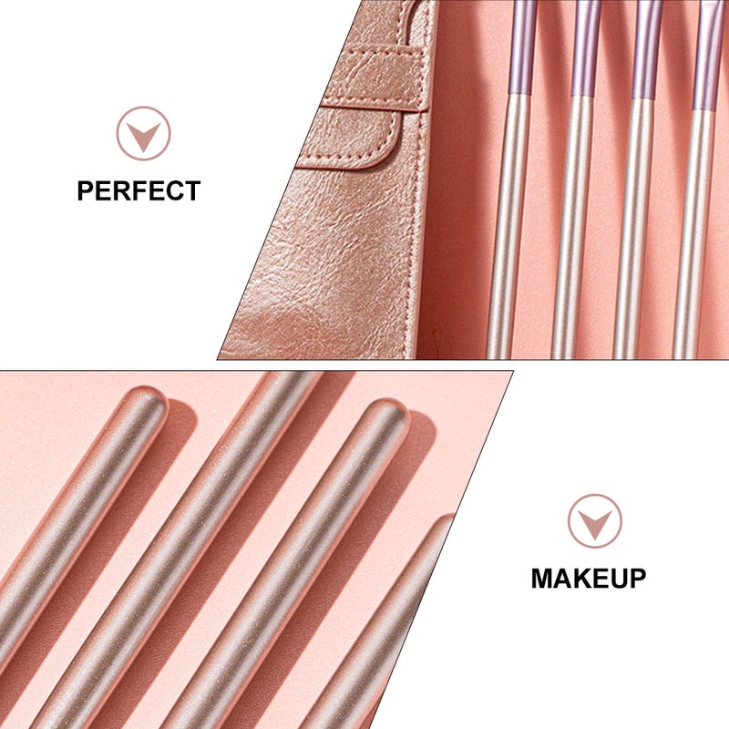 💄 مجموعة فرش الع ن محمولة للماكياج ال مي تدوم طويلا وسهلة التنظيف - Image 4
