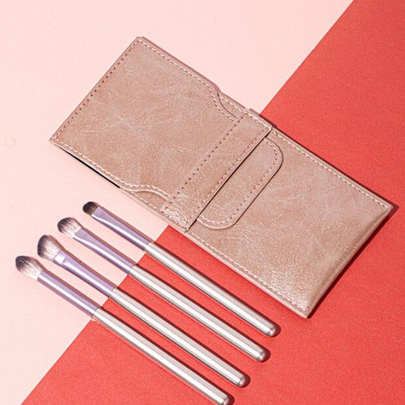 💄 مجموعة فرش الع ن محمولة للماكياج ال مي تدوم طويلا وسهلة التنظيف - Image 3