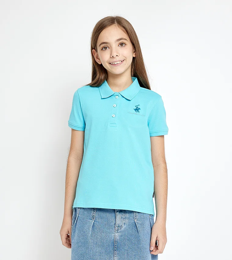 BEVERLY HILLS POLO CLUB Short Sleeve Polo Neck T-Shirt