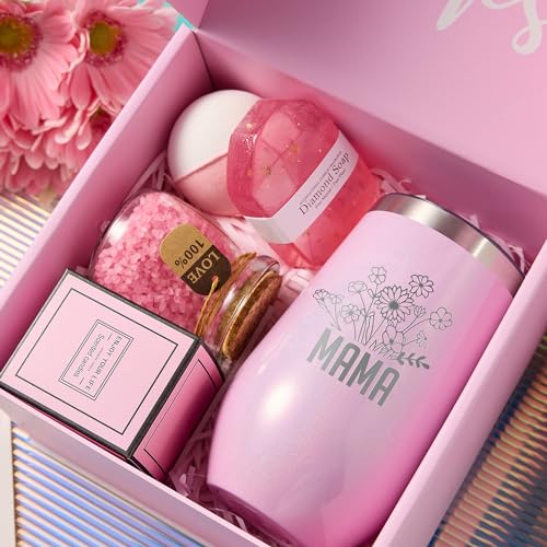 MADDIFY Mothers Day Gifts for Mom Grandma, Mom Birthday Christmas Gifts, Thoughtful Gift for Mother in law Step Mom, Best Mother's Day Gifts from Daughter Son Kids, Lavender Mom Spa GiftBasket Set - Image 3
