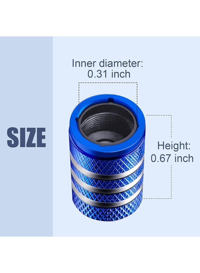 DECURCAR Tire Valve Stem Cap Cover - (5 Pack) Tire Air Cap Corrosion Christmas Reindeer Antler Antlers Auto Accessories Decoration for Car Truck Bike Blue - Image 3