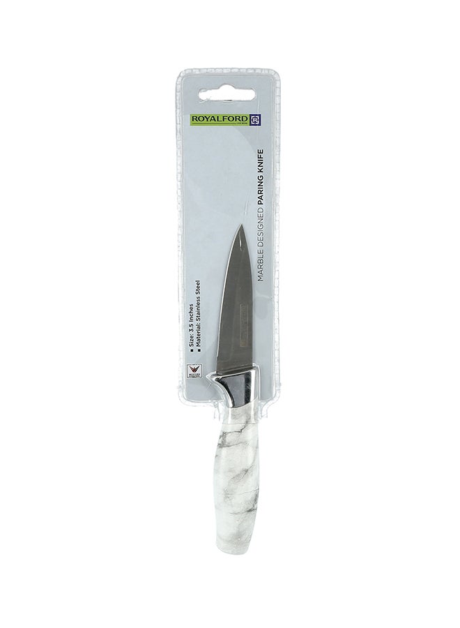 Royalford Marble Designed Paring Knife White/Grey/Silver 3.5inch - Image 5