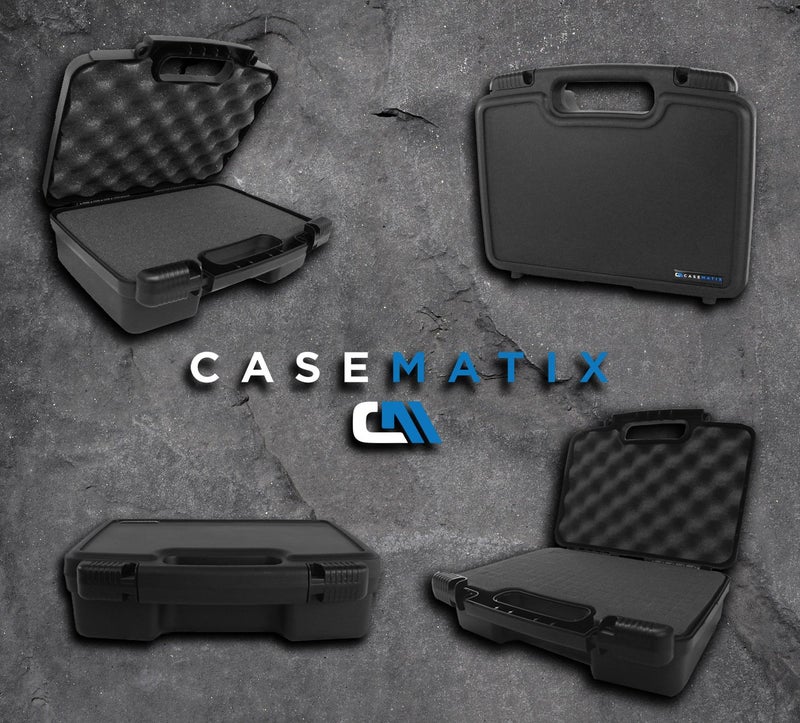 CASEMATIX حافظة CASEMATIX 12" قابلة للتخصيص من الرغوة للأجهزة المحمولة - حافظة صلبة مع داخل رغوي مقطع مسبقًا للاستخدام كحافظة لجهاز العرض بيكو، حافظة ميكروفون، حافظة مسجل والمزيد - Image 2