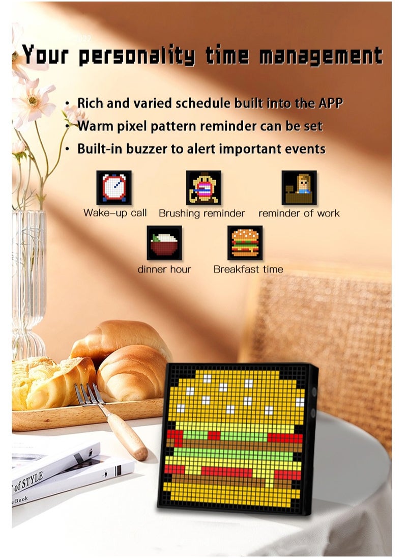 GULFLINK - 32*32 Led Smart Screen Pixel High Resolution New Led Display Screen Desktop Atmosphere Decoration Clock Pixel Panel Screen - Image 1