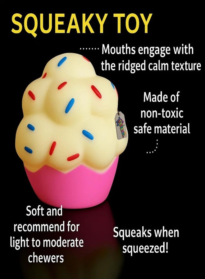 Western Era Muffin Cupcake Dog Squeaky Toy | Soft & Chewable Dessert-Themed Pet Toy for Puppies & Small Dogs | Fun Muffin Design with Colorful Toppings | Interactive Training, Tugging & Fetch Play - Image 5