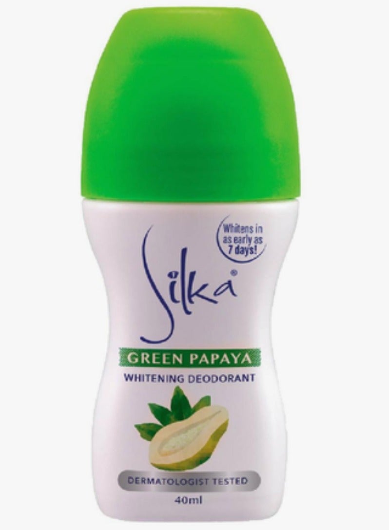 Silka Green Papaya Whitening Deodorant 40 ml 