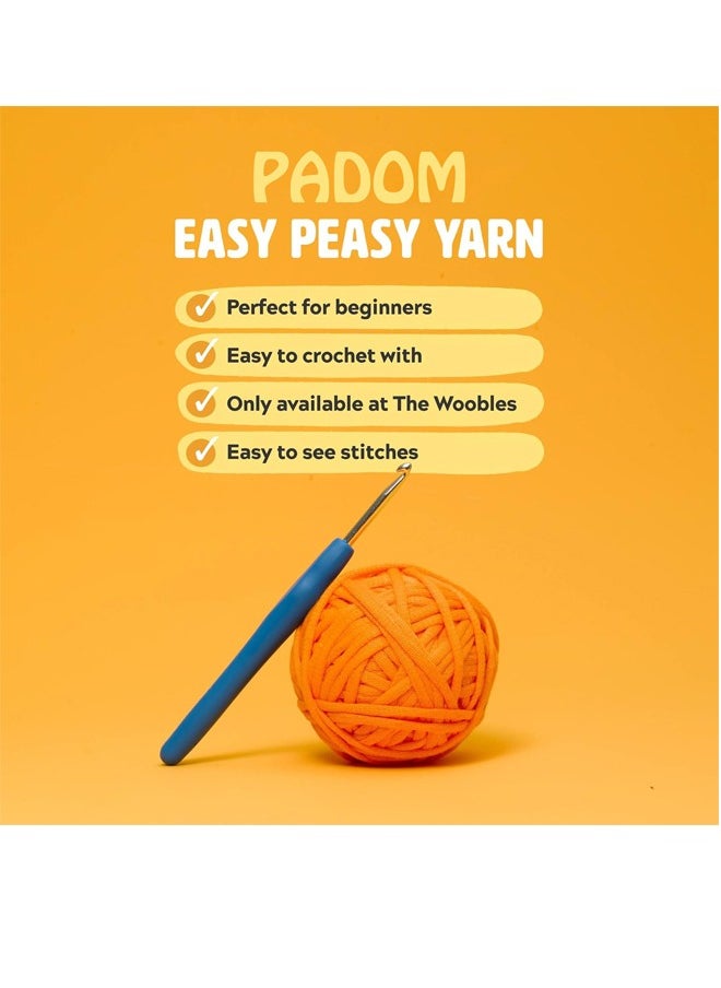 Padom Beginners Crochet Kit with Easy Peasy Yarn,Crochet Kits for Kids and Adults Crochet Kit for Complete Beginners with Step-by-Step Video Tutorials
