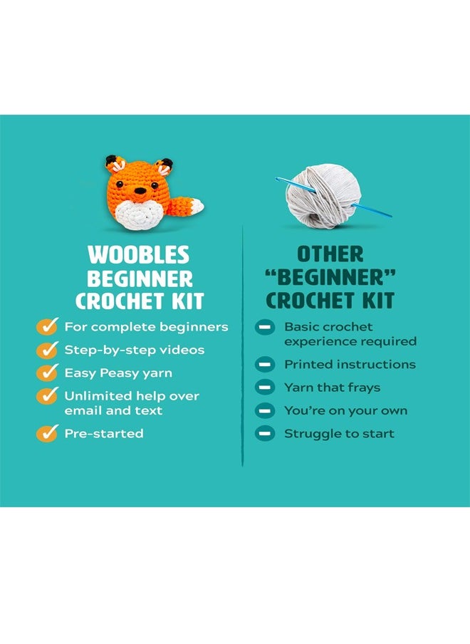 Padom Beginners Crochet Kit with Easy Peasy Yarn,Crochet Kits for Kids and Adults Crochet Kit for Complete Beginners with Step-by-Step Video Tutorials