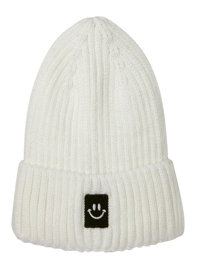 MaxNova Baby Winter Hat Toddler Beanie Hat Earflap Knit Cap for Boys Girls 0-8 Years, White a, 6-36 Months - Image 3