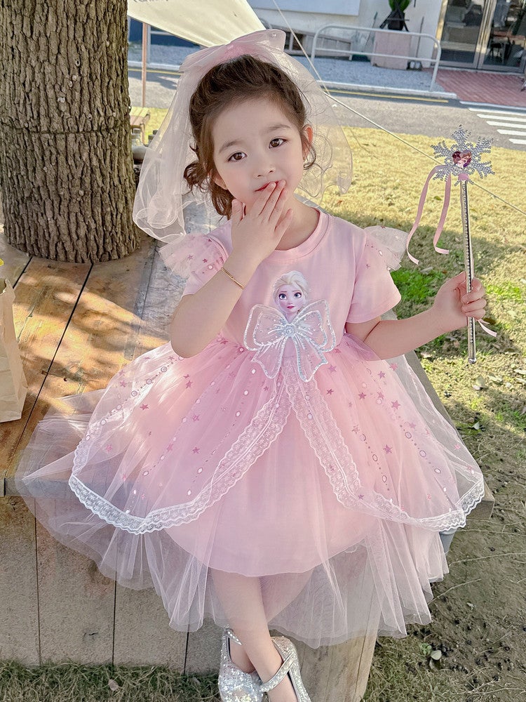 Girls Aisha Princess Dress Style Summer Girl Stylish Dress Children Aisha Dress Women - Image 3