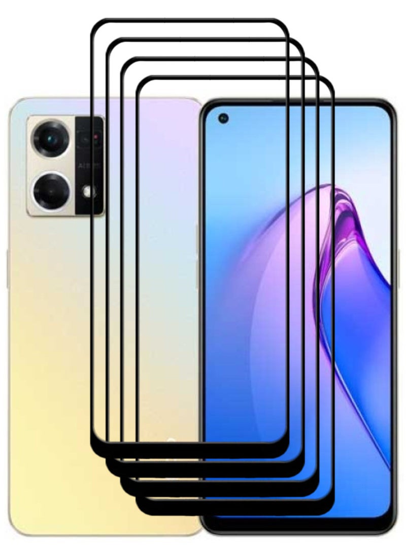 ACLIX 4 Pieces Antistatic ESD Dustproof Premium Quality High Definition Tempered Glass Screen Protector Designed For Oppo Reno8 4G - Image 1