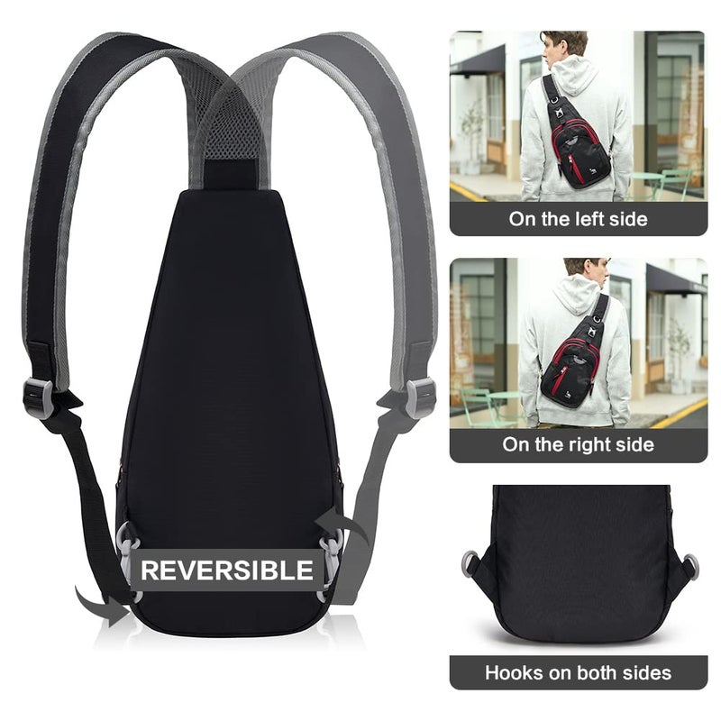 Kimlee OIWAS Sling Bag Crossbody Bags Men, Travel Hiking Chest Daypack for Women One Strap Backpack Lightweight Over Shoulder Bag - Image 4