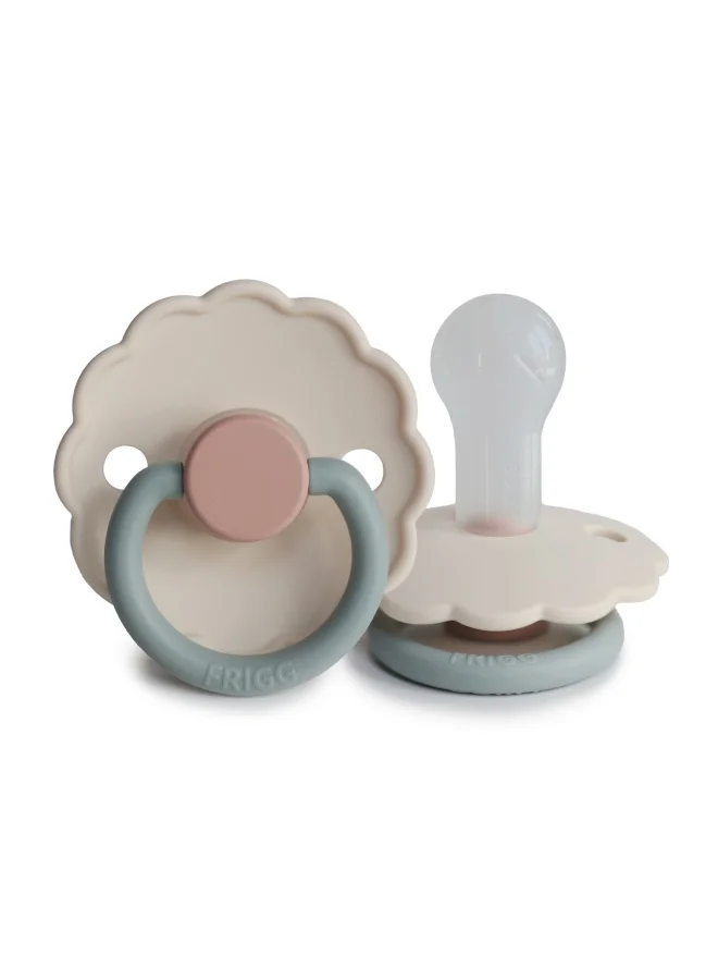 FRIGG Daisy Silicone Baby Pacifier 6-18M 1-Pack Cotton Candy - Size 2