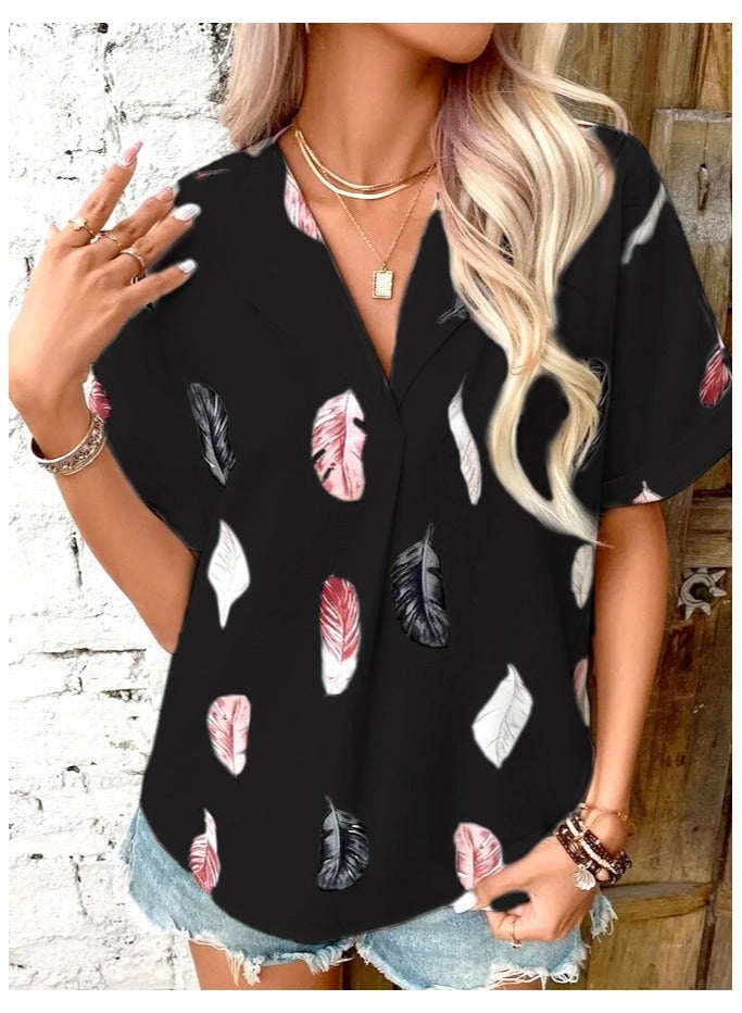 Shougu New Feather Printed Shirt 