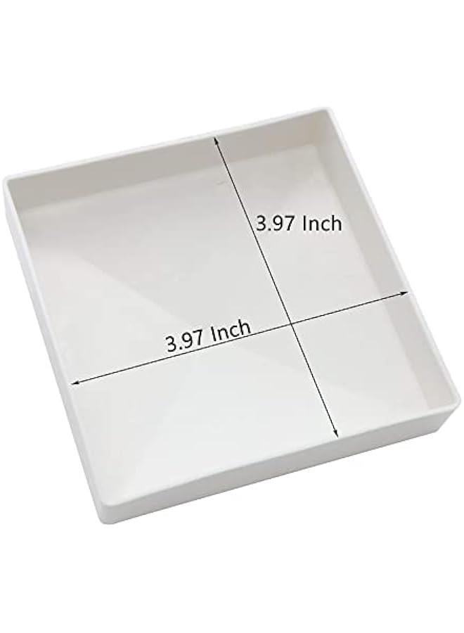 Arabest 4 Pack 4inch Vinyl Pyramid Style Fence Post Cap/Vinyl Post Caps for True 4 x 4 Fence- White PVC - Image 4