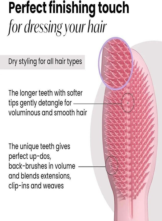 ZURITY Hair Styler Brush | Maintains & Blends Wigs/Weaves/Extensions & Clip-Ins | Finishing Brush For Adding Volume/Texture/Shine & Brushing Out Curls | Smoothing Hair Comb | Hair Volumizer (Pack of 1,Multicolor) - Image 3