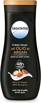Leocrema Organic Argan Oil CreamFluid For Body For Exceptional 24Hour Hydration Deeply Nourished Smooth Skin a Pleasant Feeling of WellBeing REGULAR250ml - Image 1