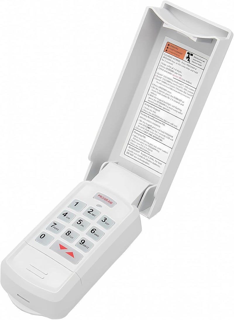 Acvoce Garage Door Opener Keypad for Genie Intellicode and Dip Switch Opener, Overhead Door Codedodger, Replace GK-R 37332R OKP-BX GK-BX GWKP - Image 1