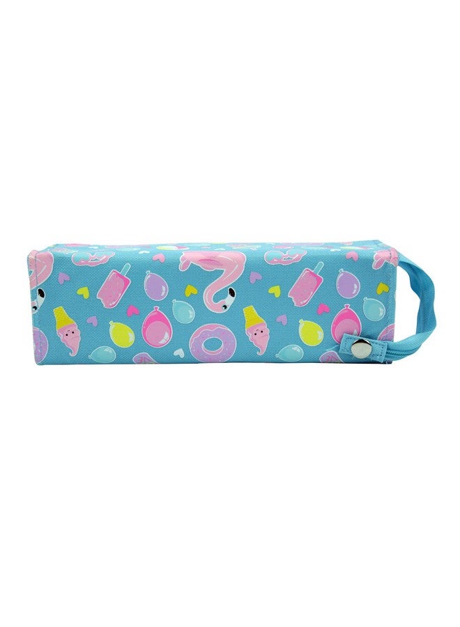SMILY KIDDOS Smily Kiddos| Smily Tray Pencil Case (Light Blue) | Compass Box | Pencil Case for Kids with Cartoon Zipper | Smily Kiddos Tray Pencil Case | Color Black/Pink/Light Blue/Blue/Purple - Image 3