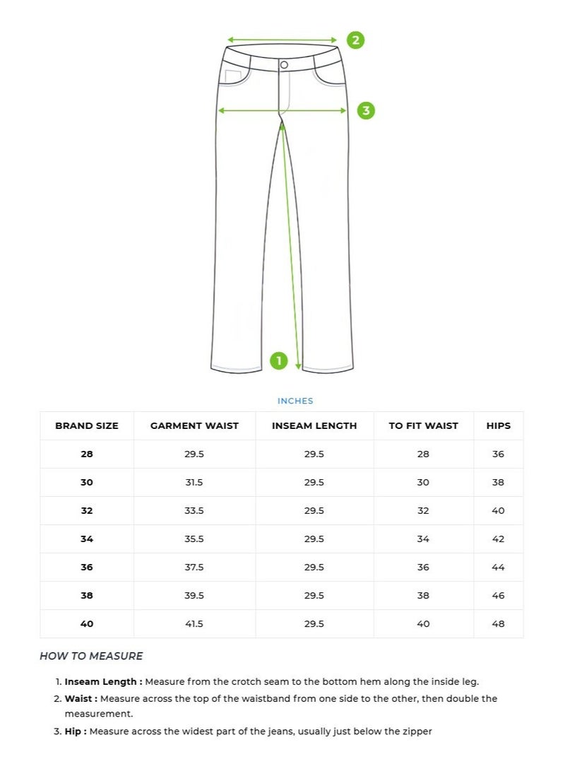 THE BEAR HOUSE Men’s Jeans Lightweighted & Comfortable, Perfect for Casual Wear, Ideal for Everyday & Summer Wear | Size-28 - 38| (Braq) - Image 2